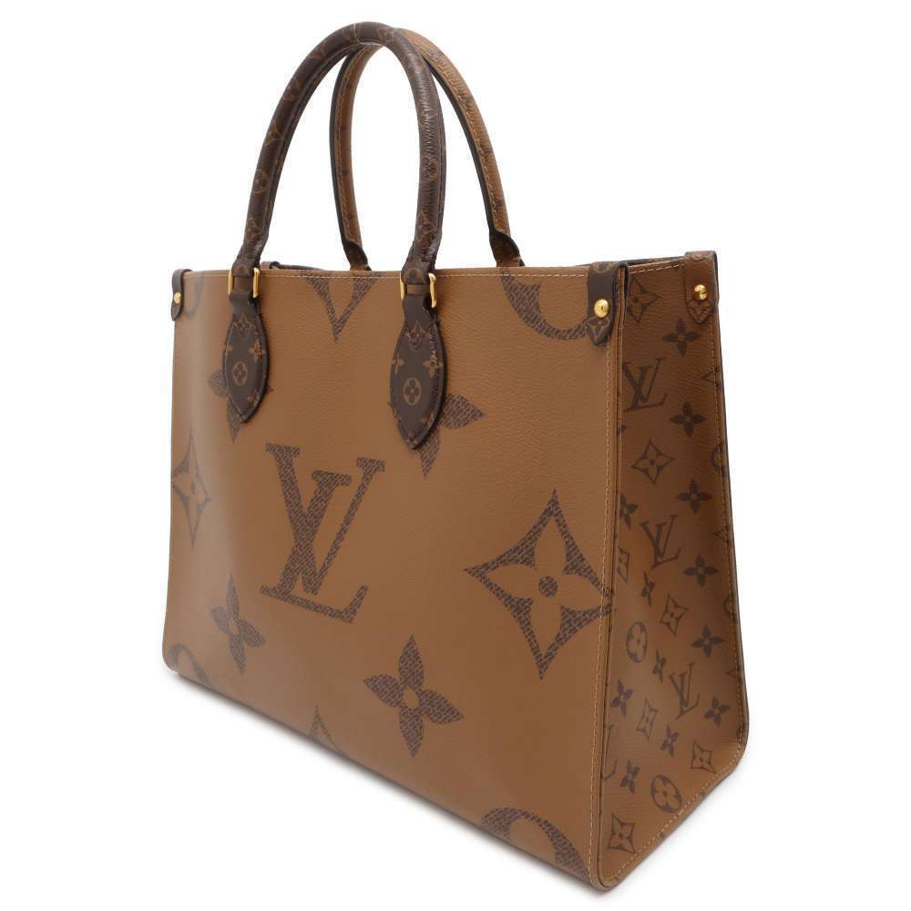 Louis Vuitton Giant Monogram Shoulder OnTheGo Bag Reverse Tote